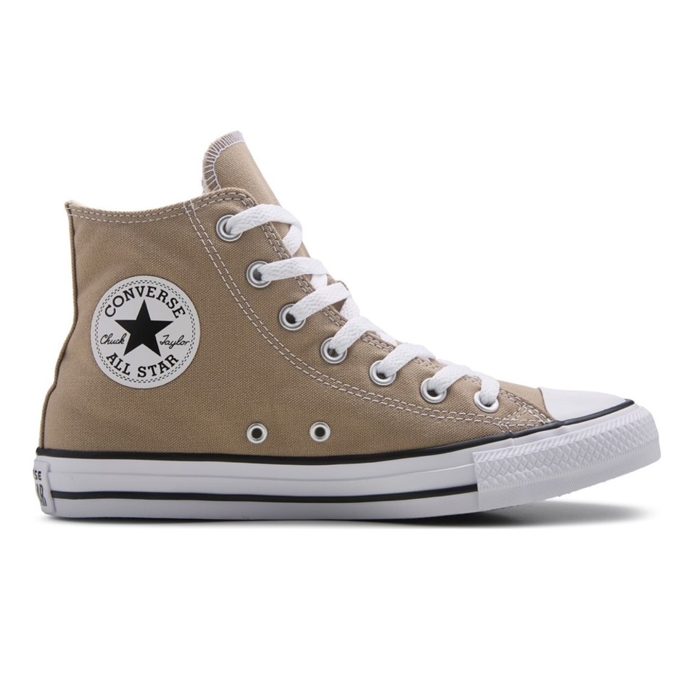 NWT Converse High Top Sneakers in Beige and White